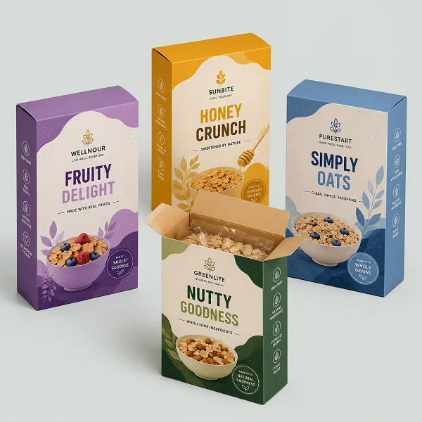 wholesale custom cereal boxes fine packaging
